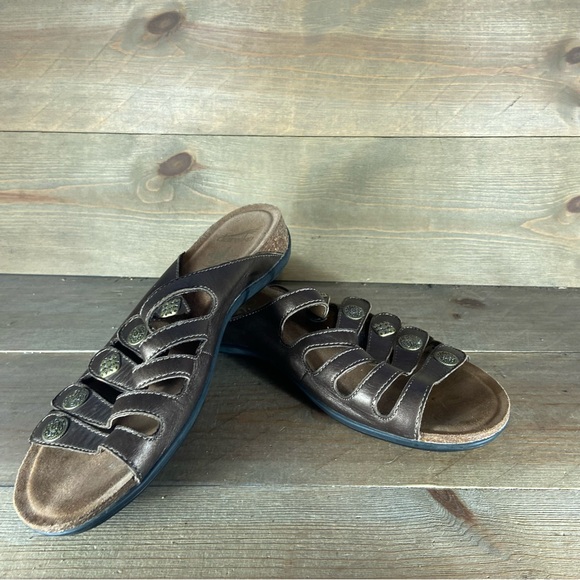 dansko womens size 42 shoes brown leather strappy comfort sandals - Picture 3 of 8